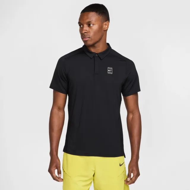 NikeCourt Advantage Men's Tennis Polo - Black - Polyester/Elastane