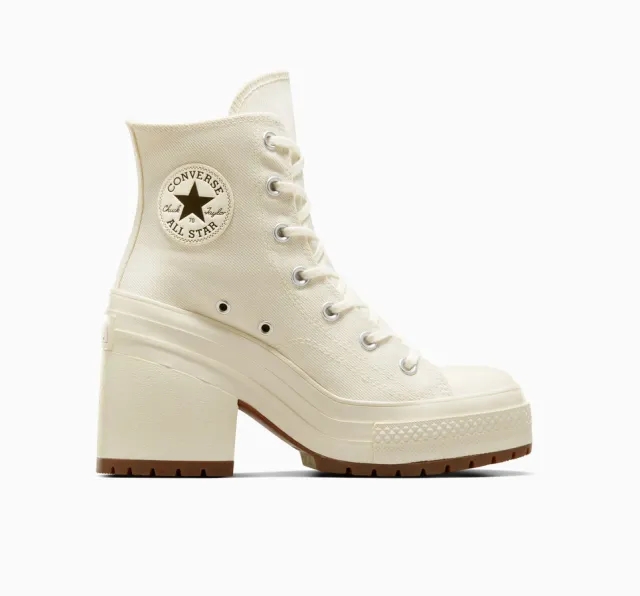 Converse chuck 70 de luxe heel trainers in white