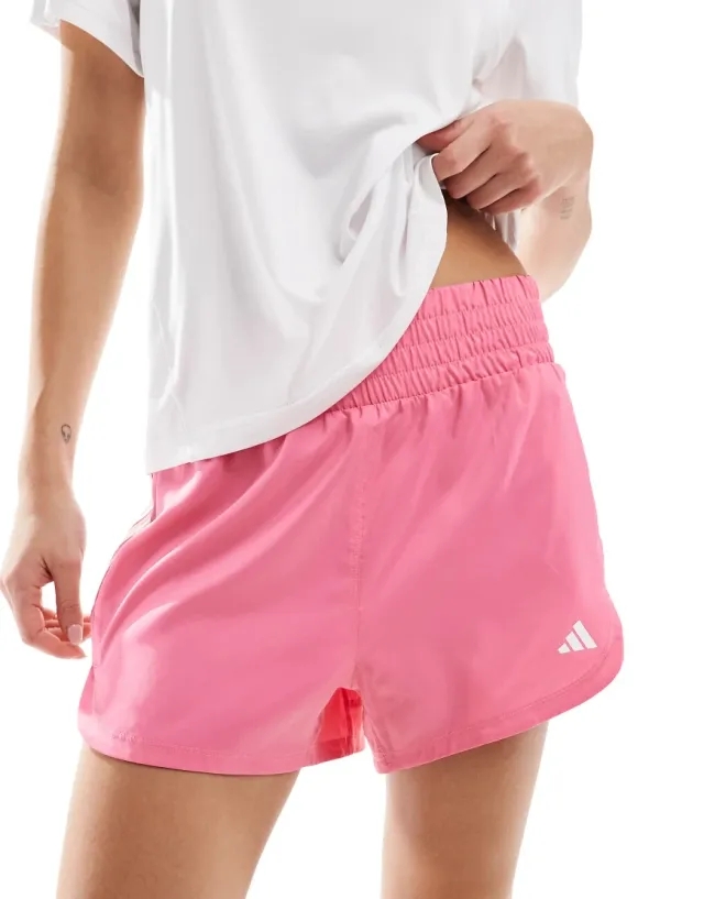 Adidas Pacer Training 3 Stripes Woven High Rise 5 Shorts