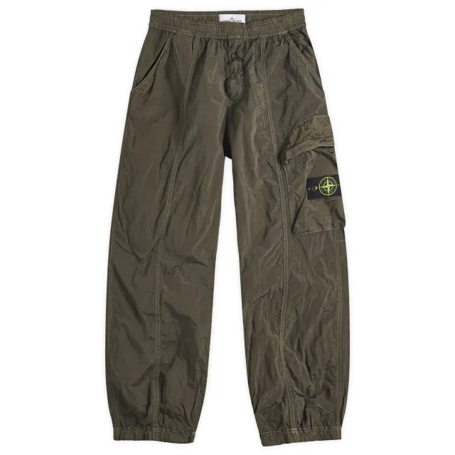 Stone Island Men's Nylon Metal ECONYL Cargo Pants Military Green