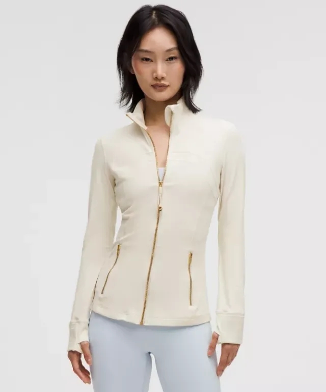 lululemon IE lululemon – Women's Define Jacket Nulu – Color Gold/White – Size 8