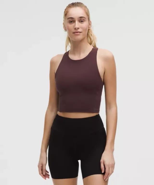 lululemon IE lululemon – Women's Swift Speed Cropped Tank Top B/C Cup – Color Purple – Size 8