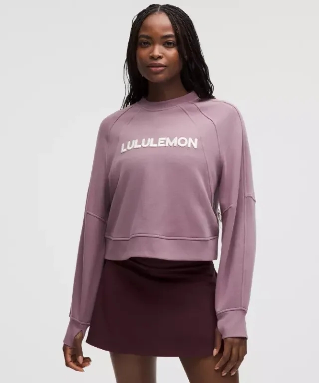 lululemon IE lululemon – Women's Scuba Oversized Pullover Sweater Wordmark – Color Pink – Size XS/S