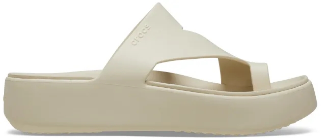 Crocs | Women | Getaway Platform Toe Loop | Sandals | Sandstone | 9