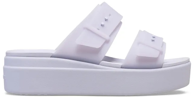 Crocs | Women | Brooklyn Buckle Frosted Low | Sandals | Purple Moon | 5