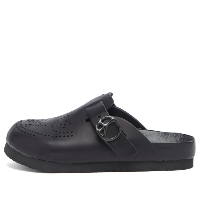 Needles Women's Cowhide Clog Sandal Black