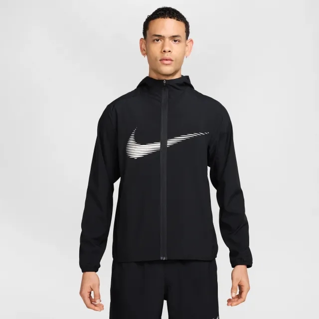 Nike Form Men's Dri-FIT Hooded Jacket - Black - Polyester