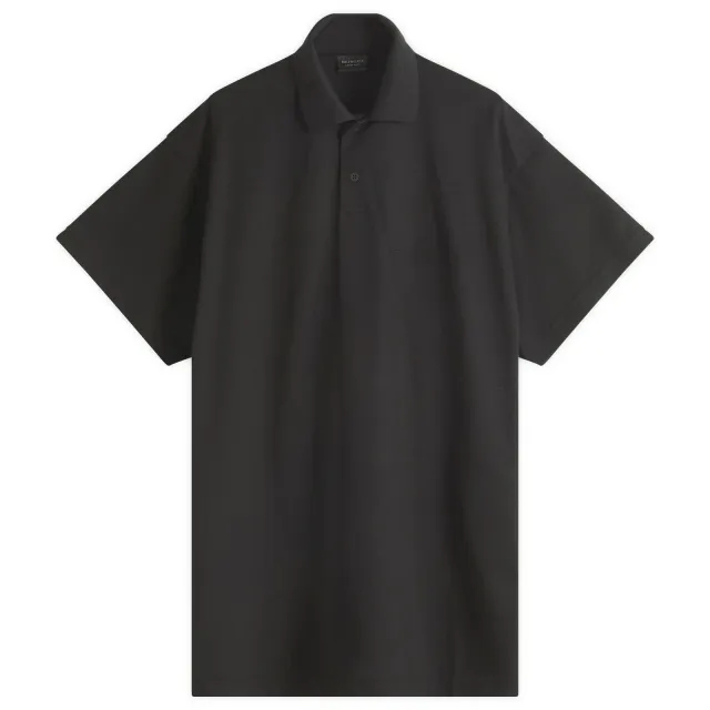 Balenciaga Men's Garderobe Polo Black