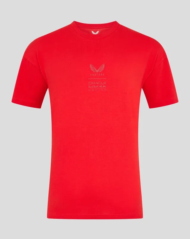 Castore Oracle Red Bull Racing Unisex Oversized T-shirt - Flame Scarlet
