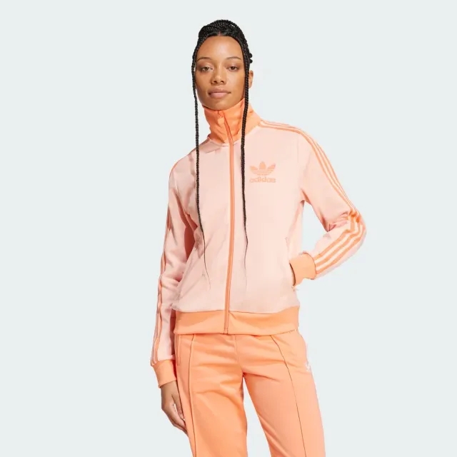 Adidas Originals Classics Track Top In Coral-Pink