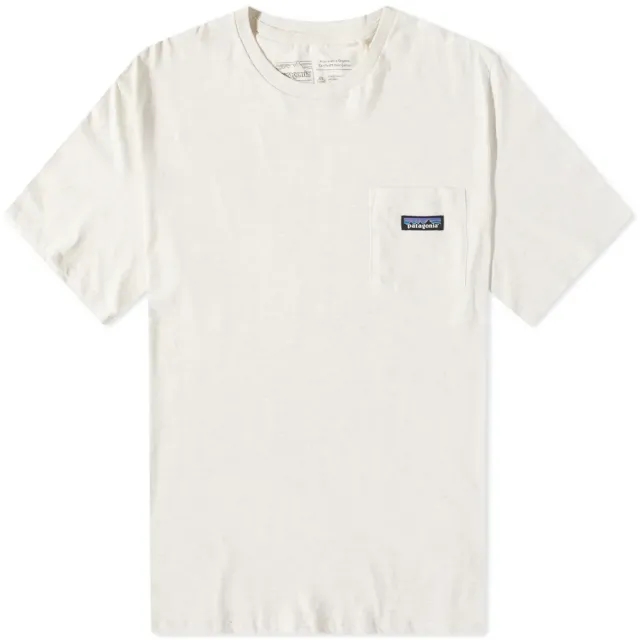 Patagonia Men's Regenerative Cotton Pocket T-Shirt Birch White