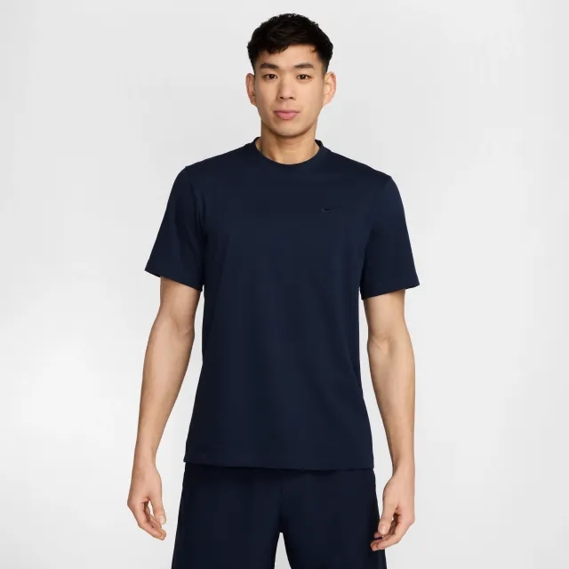 Nike Primary Men's Dri-FIT Short-sleeve Versatile Top - Blue - Cotton/Polyester