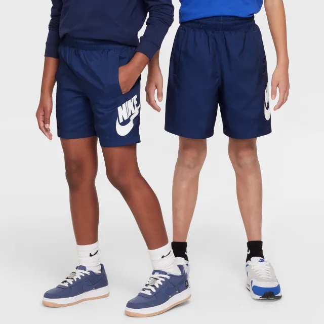 Nike Sportswear Club Older Kids' 15cm (approx.) Woven Shorts - Blue - Polyester