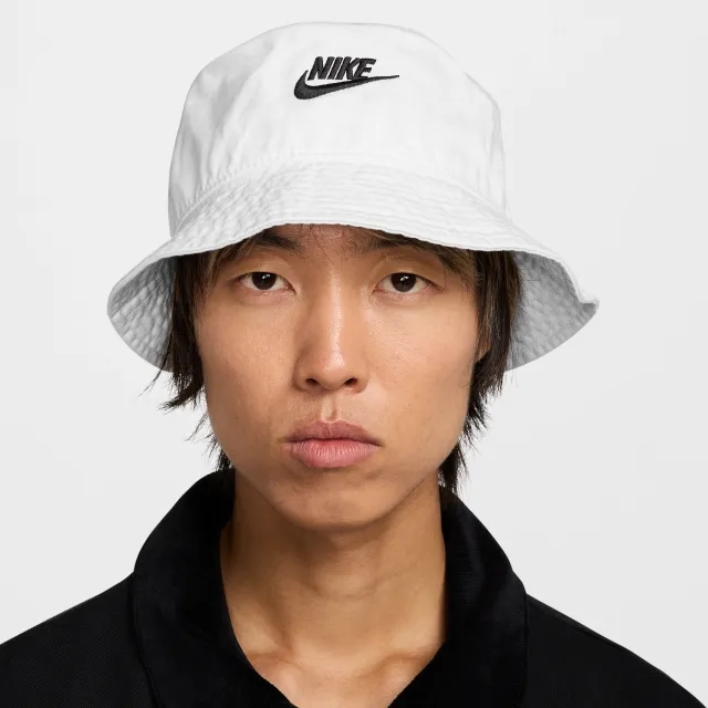 Nike Apex Futura Washed Bucket Hat - White - Cotton