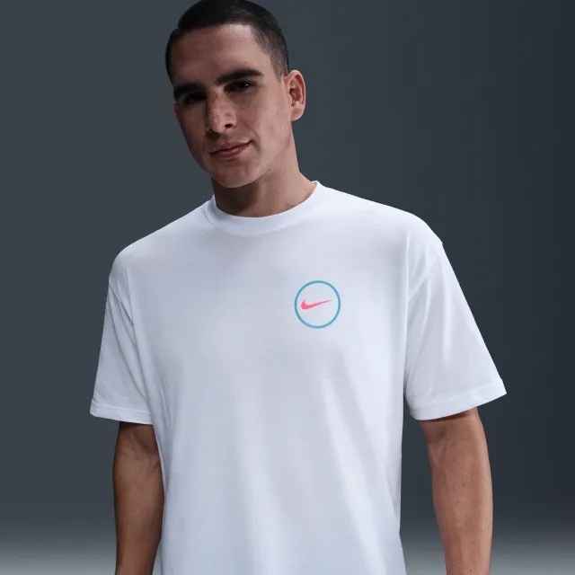 Nike Men's Max90 Basketball T-Shirt - White - Cotton