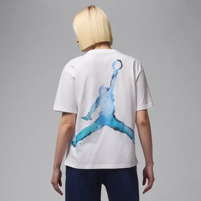 Nike Jordan Women's Graphic T-Shirt - White - Cotton