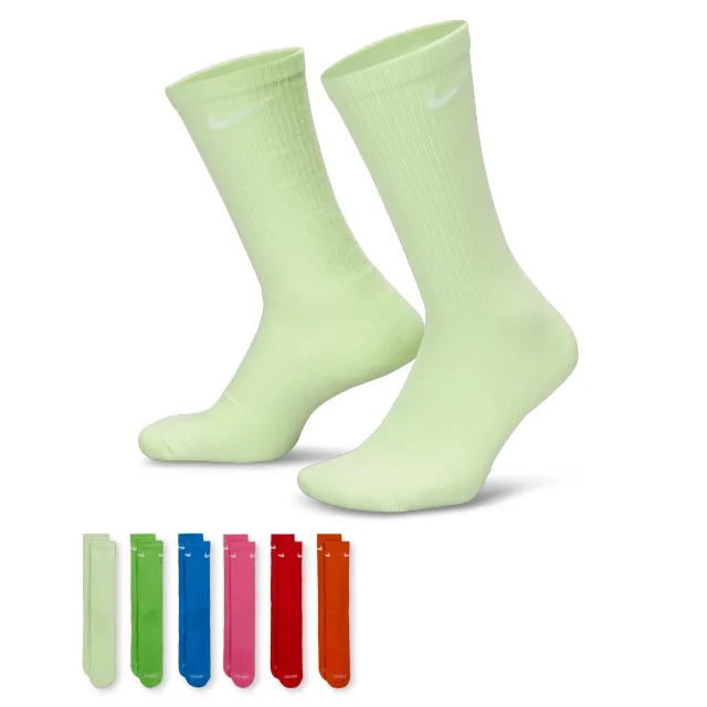Nike Everyday Plus Cushioned Training Crew Socks (6 Pairs) - Multi-Colour