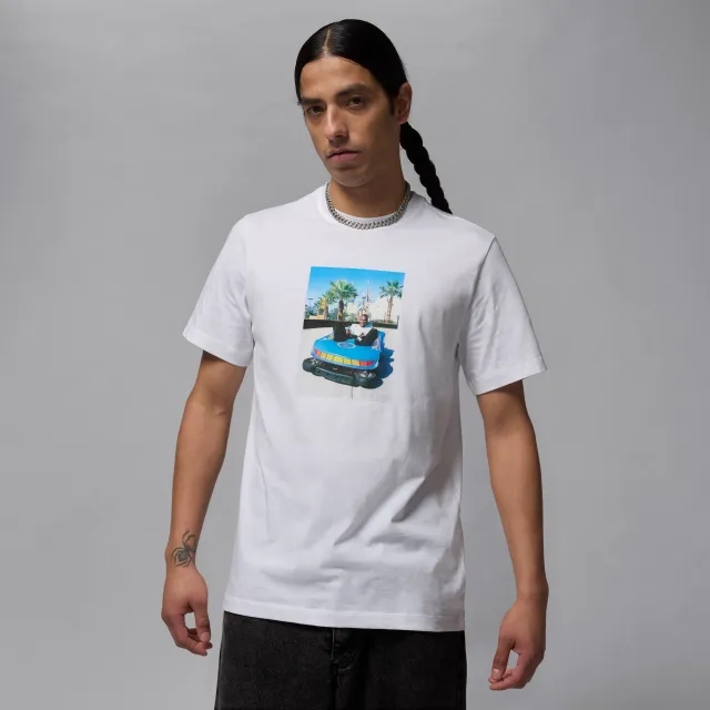 Nike Jordan Brand Men's T-Shirt - White - Cotton