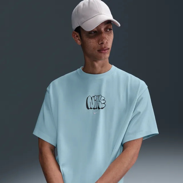 Nike Solo Swoosh Men's T-Shirt - Blue - Cotton