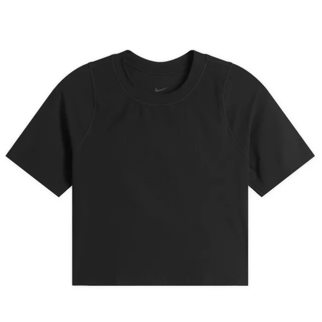 Nike Women's Zenvy Ribbed Top Black/Pcg6C