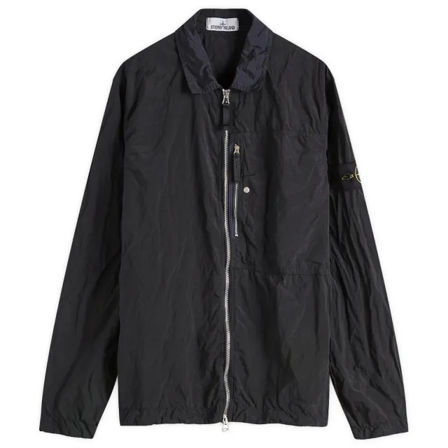 Stone Island Men's Nylon Metal Shirt Jacket Navy Blue
