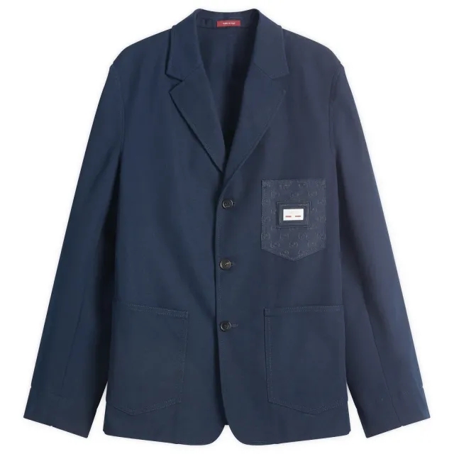 Gucci Men's Heavy Cotton Workwear Jacket Ink