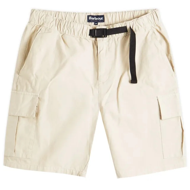 Barbour Men's Grindle Relaxed Cargo Shorts Oatmeal