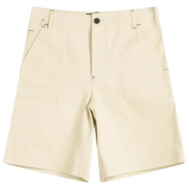 Jacquemus Men's Cotton Shorts Off-White
