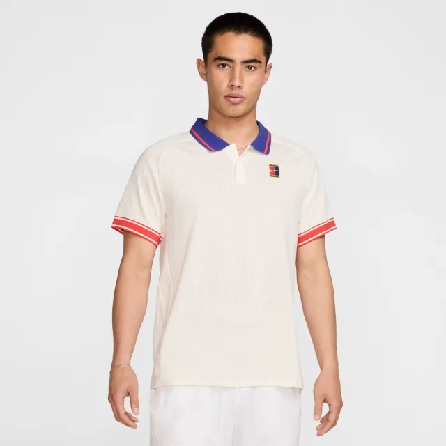 NikeCourt Heritage Men's Tennis Polo - Brown - Cotton/Polyester