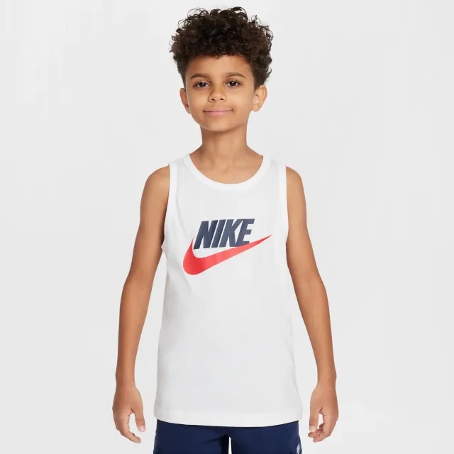 Nike Sportswear Older Kids' Tank Top - White - Cotton