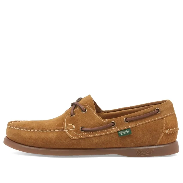 Paraboot Women's Barth Velvet Boat Shoe Fawn