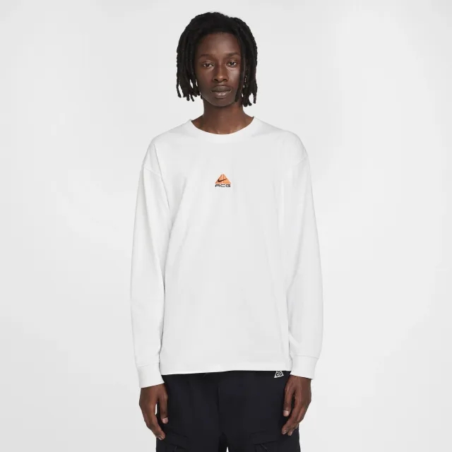 Nike ACG 'Lungs' Men's Long-Sleeve T-Shirt - White - Polyester/Cotton