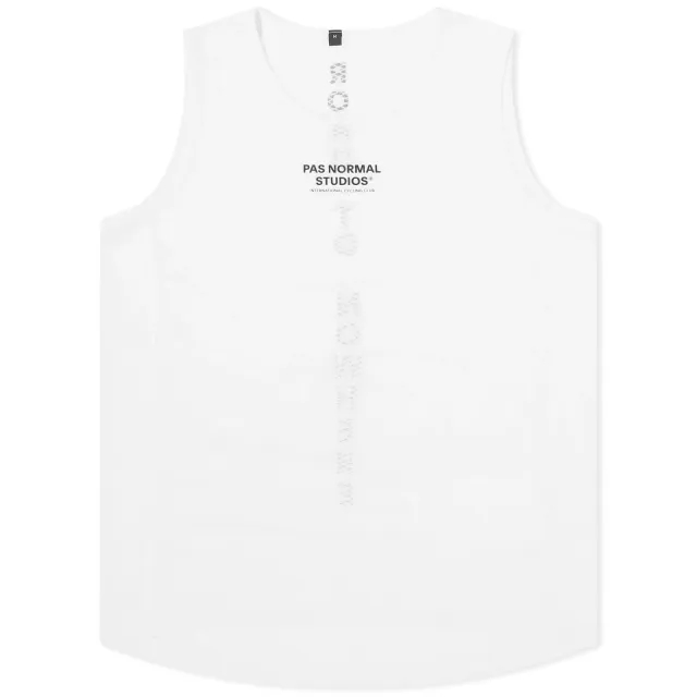 Pas Normal Studios Men's Sleeveless Base Layer White