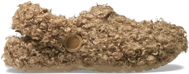 Crocs | Kids | Classic Doodle Fur Lined | Clogs | Sepia | J3