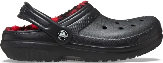 Crocs | Kids | Toddler Classic Lined Buffalo Check | Clogs | Black | C10