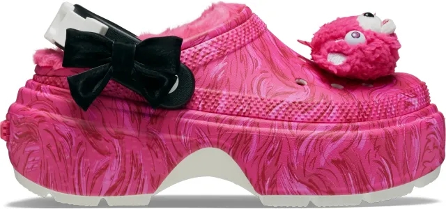 Crocs | Unisex | Fortnite X Crocs Stomp Lined Cuddle Team Leader | Clogs | Pink Multi | M11
