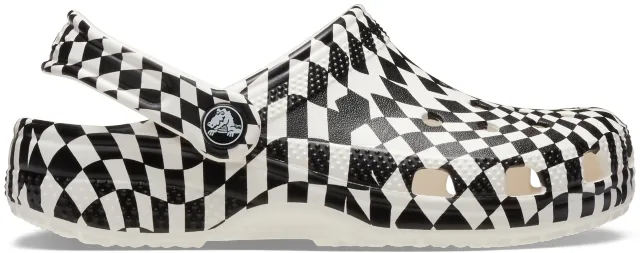 Crocs | Kids | Warped Checker | Clogs | White / Black | J3