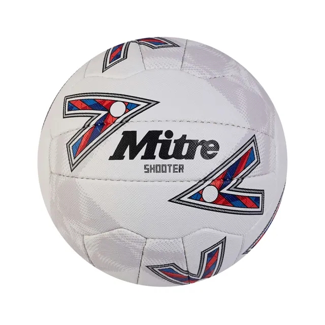 Mitre Shooter Netball - WHITE/RED/BLUE