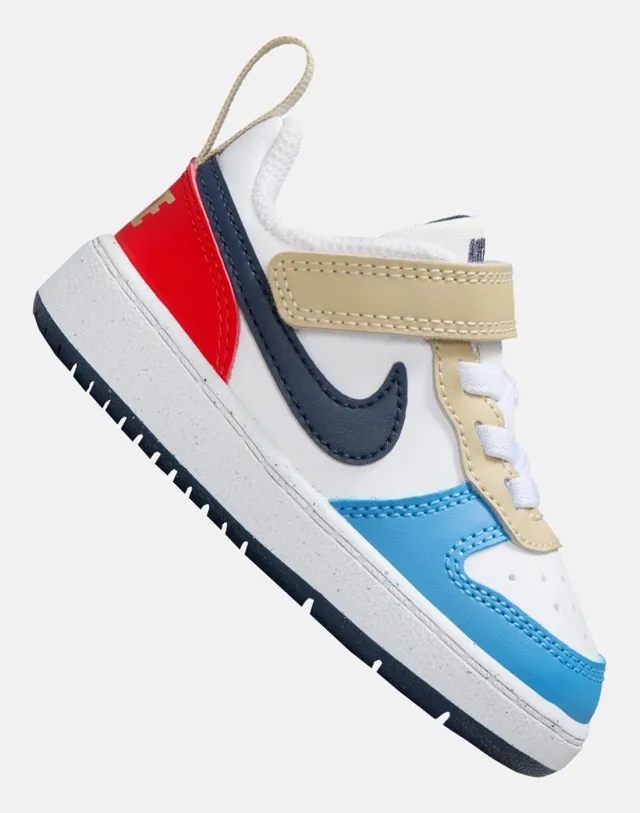Nike Infant Court Borough Low Recraft Trainers in Blue/Crimson