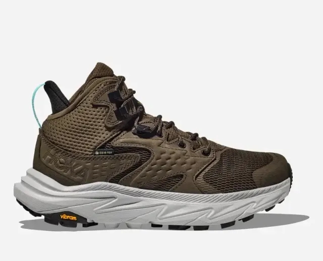 Hoka One One HOKA Men's Anacapa 2 Mid GORE-TEX Hiking Shoes in Deep Umber/Stardust