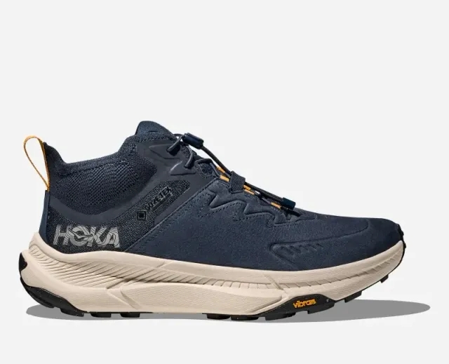 Hoka One One HOKA Men's Transport Chukka GORE-TEX Hiking Shoes in Varsity Navy/Oat Milk