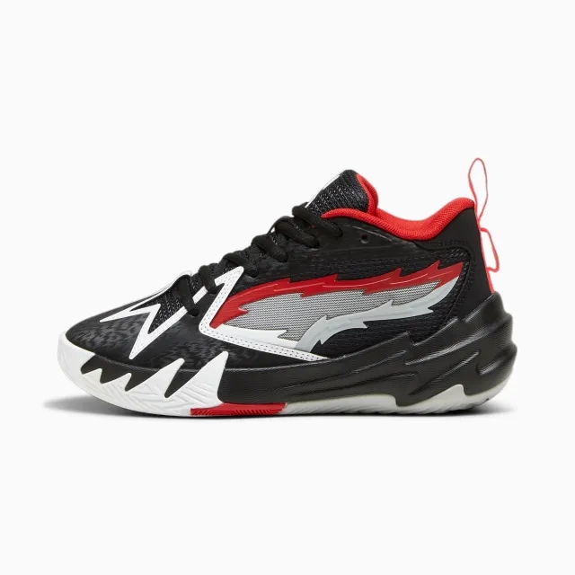 PUMA Scoot Zeros O.D.D. City Basketball Shoes Youth, Black/For All Time Red
