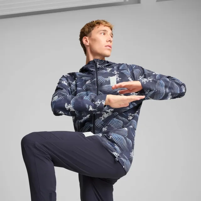 PUMA x Saysky Graphic Jacket Unisex, Dark Blue