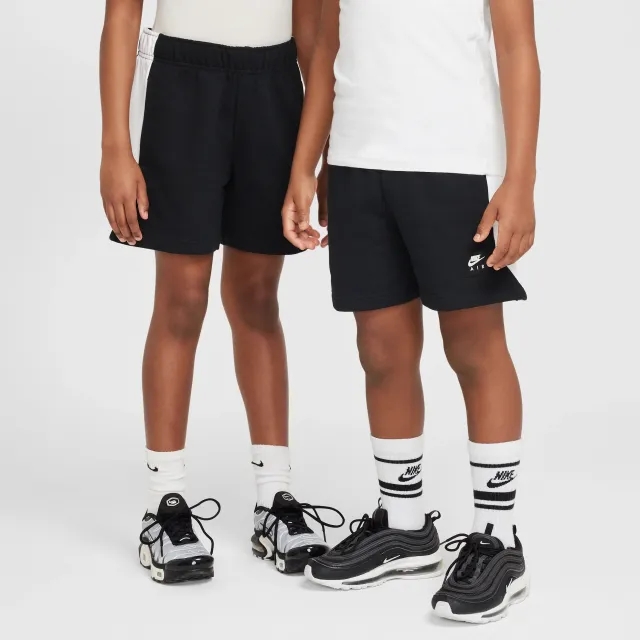 Nike Air Older Kids' Fleece Shorts - Black - Cotton