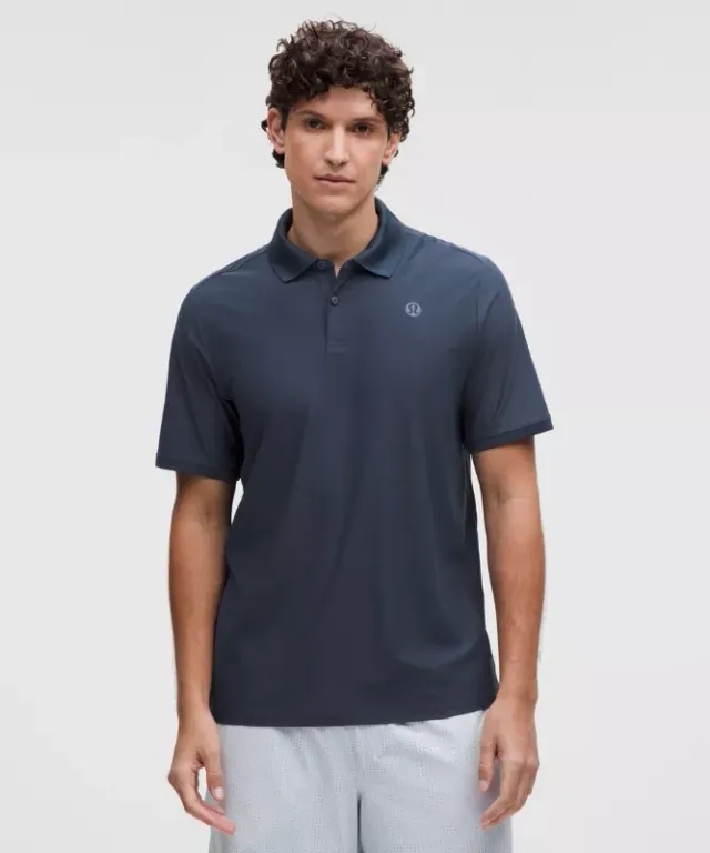 lululemon IE lululemon – Men's UV-Protective Striped Tennis Polo Shirt – Color Blue – Size 2XL