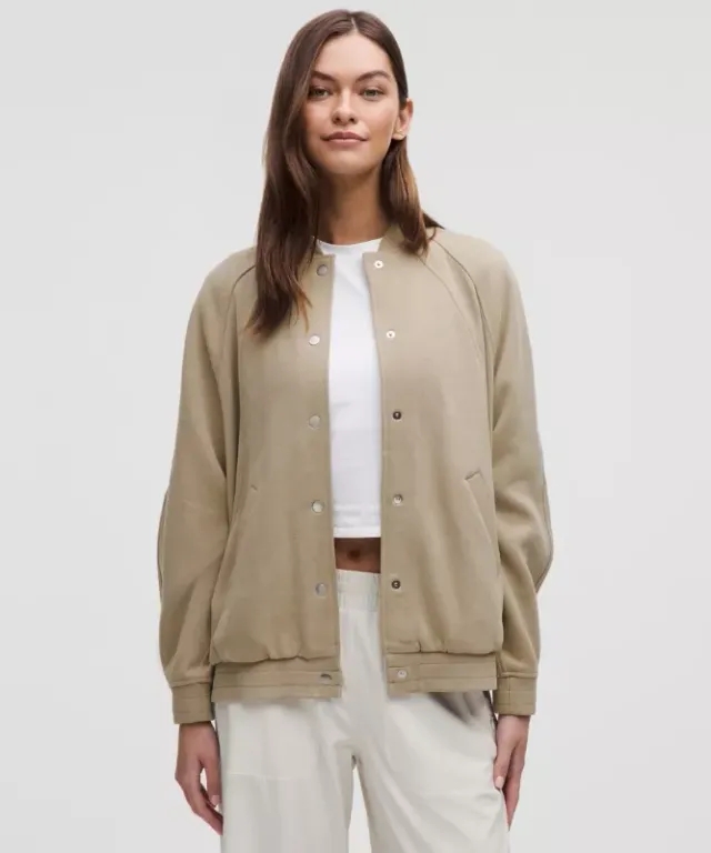 lululemon IE lululemon – Women's Scuba Oversized Collegiate Jacket – Color Brown – Size XS/S