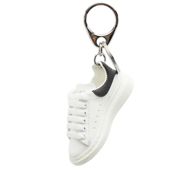 Alexander McQueen Men's Oversized Sneaker Keyring White/Black