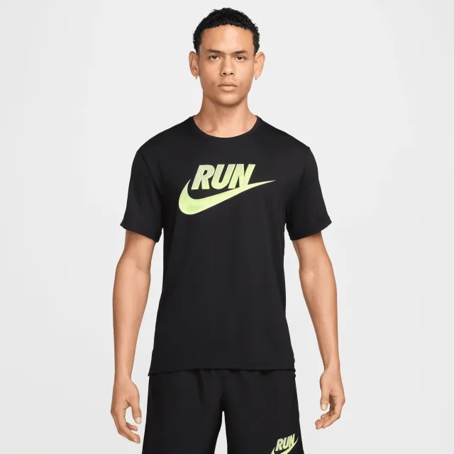 Nike Run Energy HBR UV Miler T-Shirt - Black - Size 2XL - Black