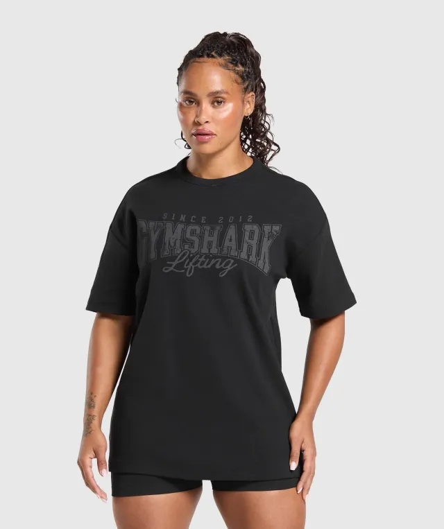 Gymshark Lifting Oversized Pump Cover - Black