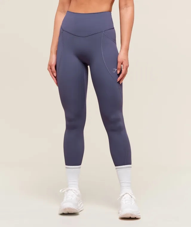 Marathon Running Pocket Leggings - Weighted Purple